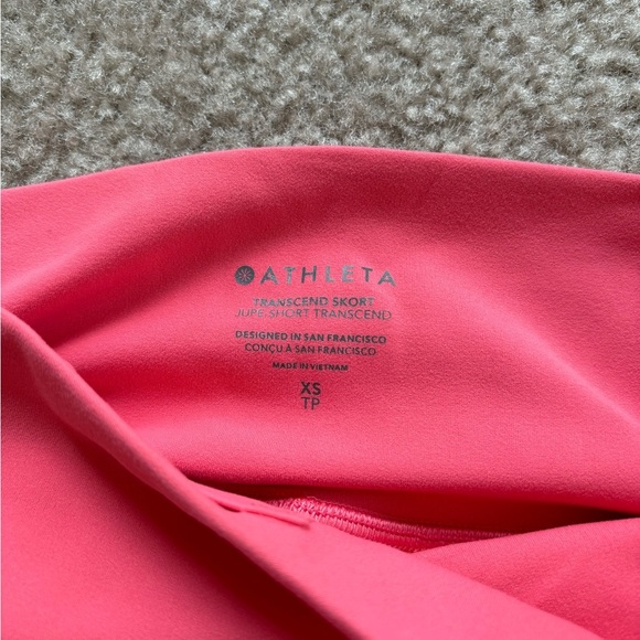 NWT Athleta Transcend Skort with Hidden Pockets Coral Petal - Picture 9 of 14